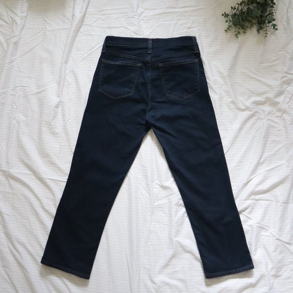 J. CREW Vintage Cropped Jeans Dark Wash Size 28 - Picture 3 of 11